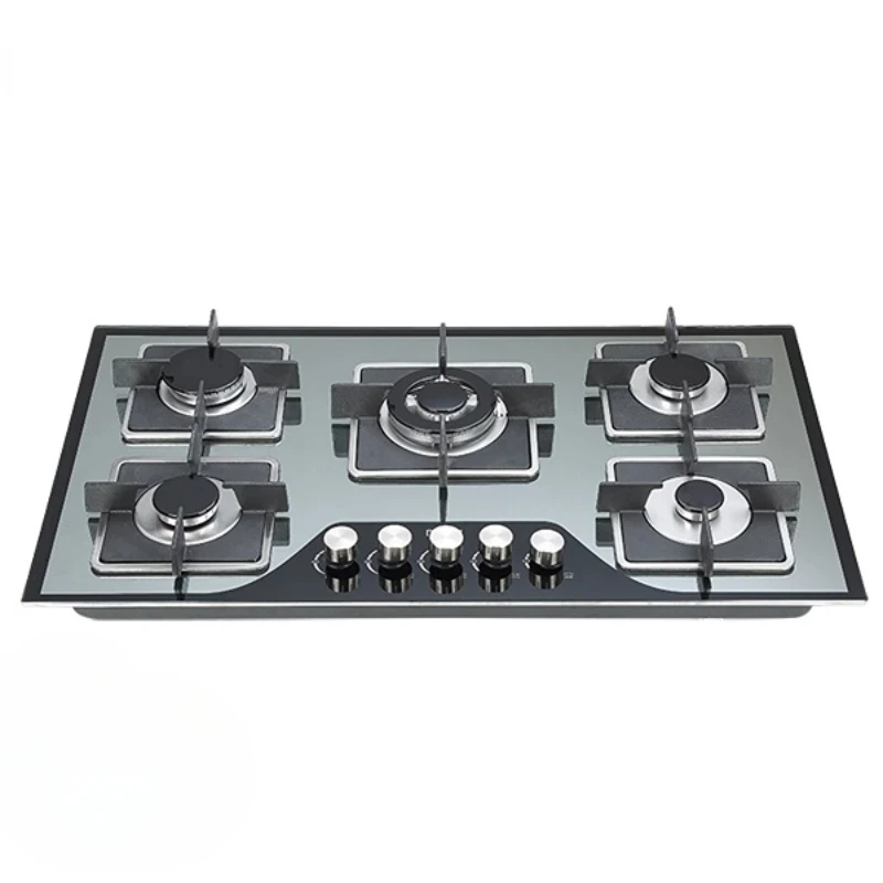 2021 built-in hob 90cm mirror glass hobs 5 burners elegant model gas cooker good quality gas stove battery