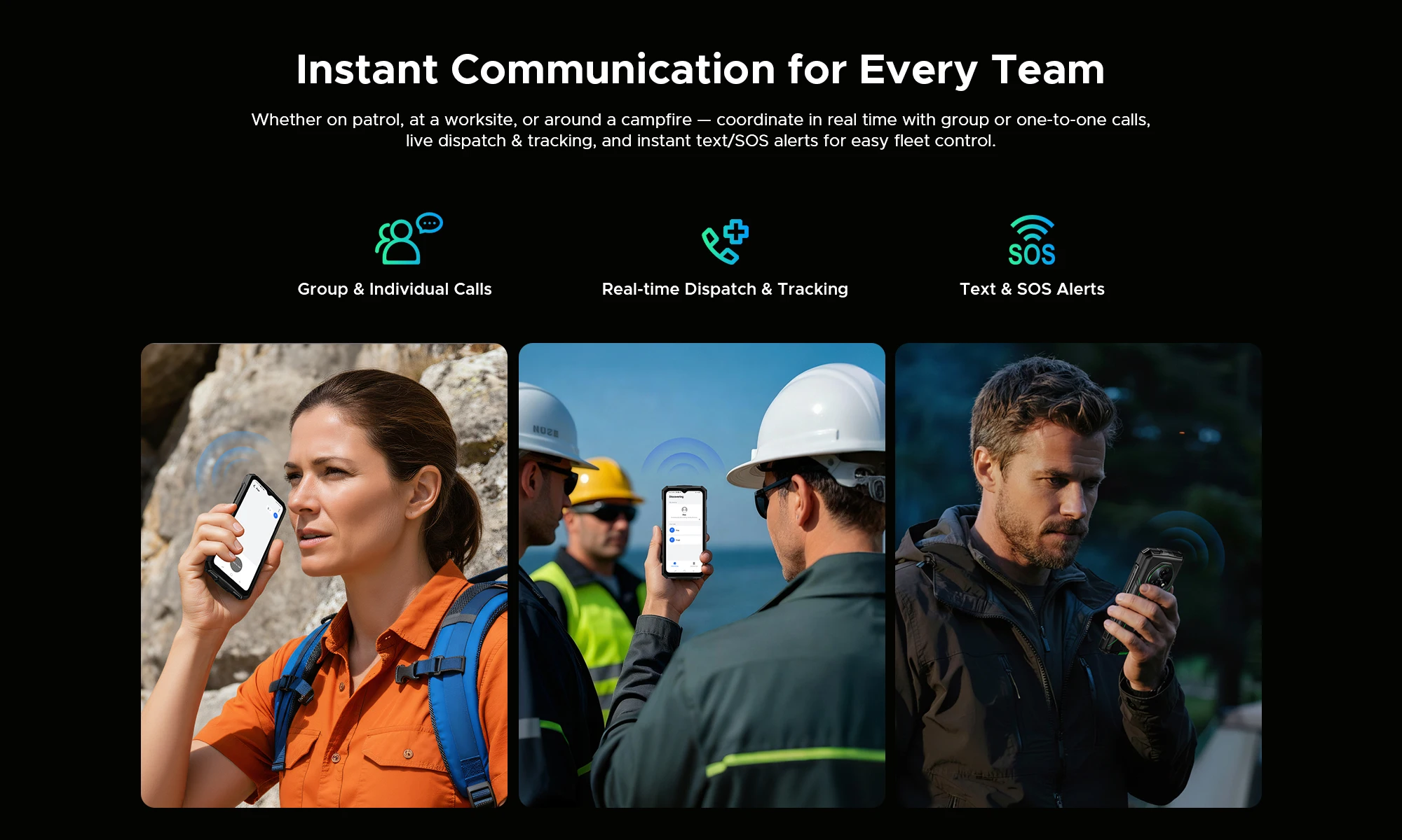 DOOGEE Fire 7 Pro Rugged Phone Dual Camping Lights Support Push-to-Talk Over Cellular 13000mAh Battery Android 15 Smartphone