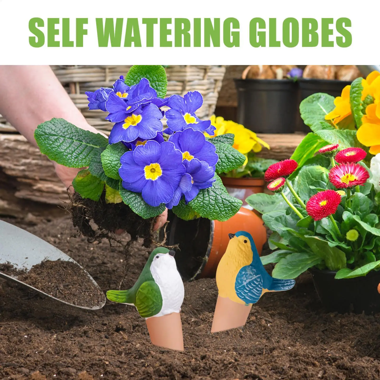 

Plant Watering Spike Self Watering Stakes For Plant Pot 4 Pieces Drip Irrigation Magpie Insert Vacation Care Waterer For Trees