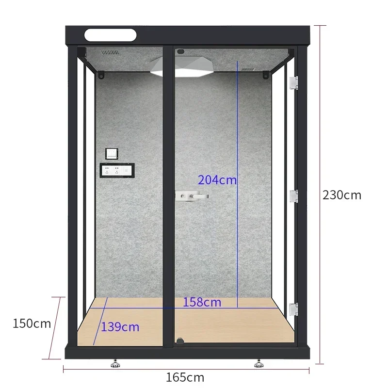 GZ-11  soundproof phone booth soundproof room household removable mobile recording studio live stream