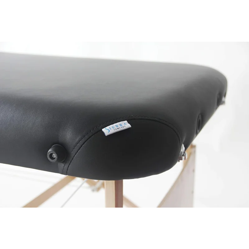 Базовый портативный массажный стол serracomfort, Черный массажный стол