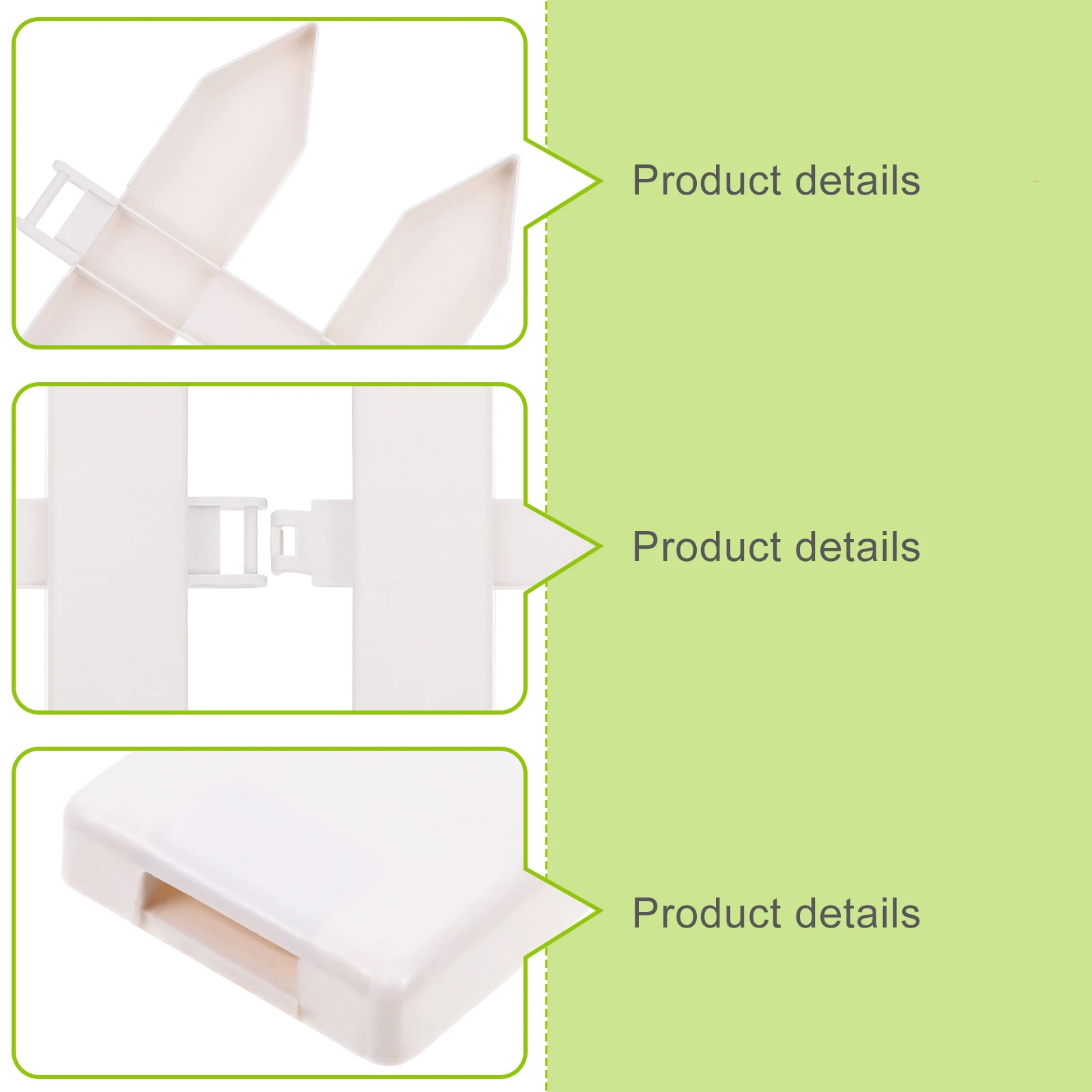 

2 set White Fence Lightweight Durable Plastic Lawn Border For Outdoor Use Garden Decoration Patio Edging Garden Supplies