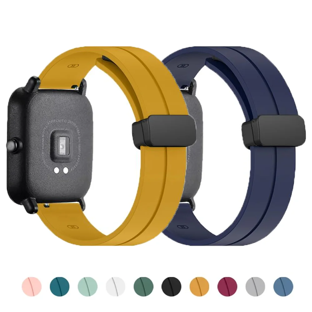 

Strap For Amazfit GTS 3/4/2/2e/GTS 2 mini/GTR 4/2/3/pro/stratos/47mm 20mm 22mm Magnetic Buckle bracelet correa Amazfit bip band