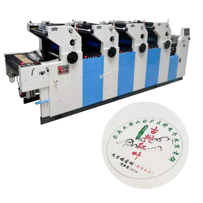 Impresora Offset Pamphlet automática de 4 colores, precio, bolsa no tejida, folleto, periódico, máquina de impresión Offset de 4 colores de doble cara