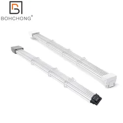 Black White 600W 12VHPWR Male to Female Extension Cable 16Pin Comb for RTX4080 4090Ti 5.0 12+4Pin 16Pin PCIE 5.0 Adapter Cable