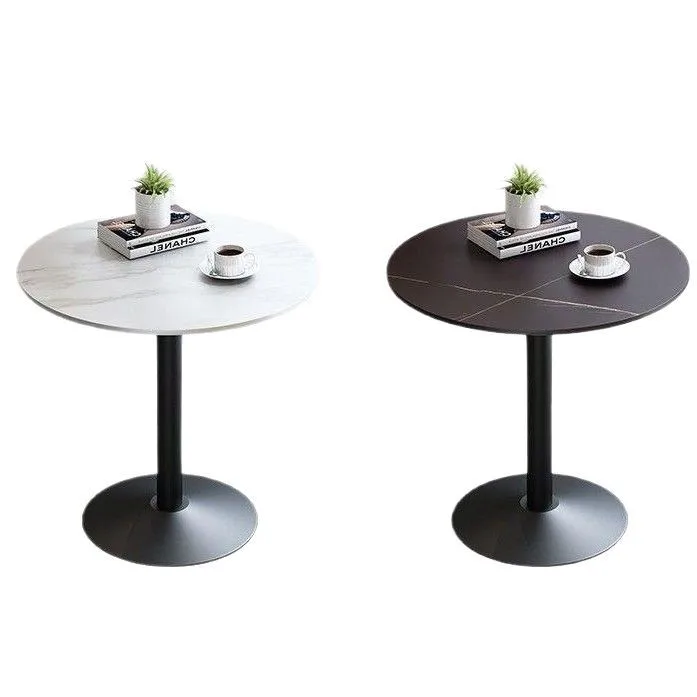 

One table and two chairs leisure balcony rock slab small round table tea table
