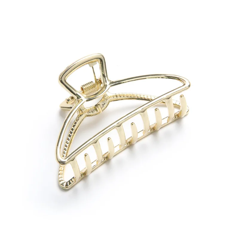 Neue Geometrie Metall Hohl Haar Klaue für Frauen Mädchen Haar Klaue Vintage Haarnadel Stirnband Krabben Haar Clip Mode Haar Zubehör – Detail 4