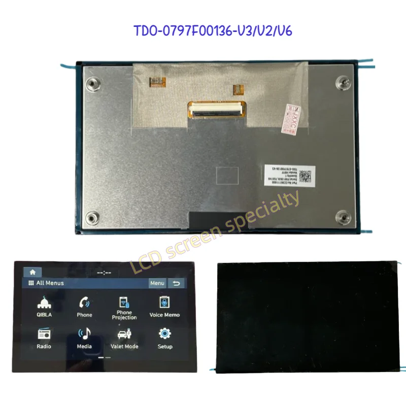 TDO-0797F00136-V3 TDO-0797F00136-V6 V2 LMB5F00136  8 inch LCD With Touch Screen For KIA Hyundai Car Navigati