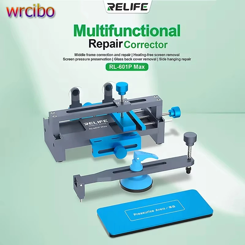 

RELIFE RL-601P MAX For iPhone Middle Frame Corrector And Screen Removal Clamp/Back Cover Disassembly/Side Hanging Repair Fixture