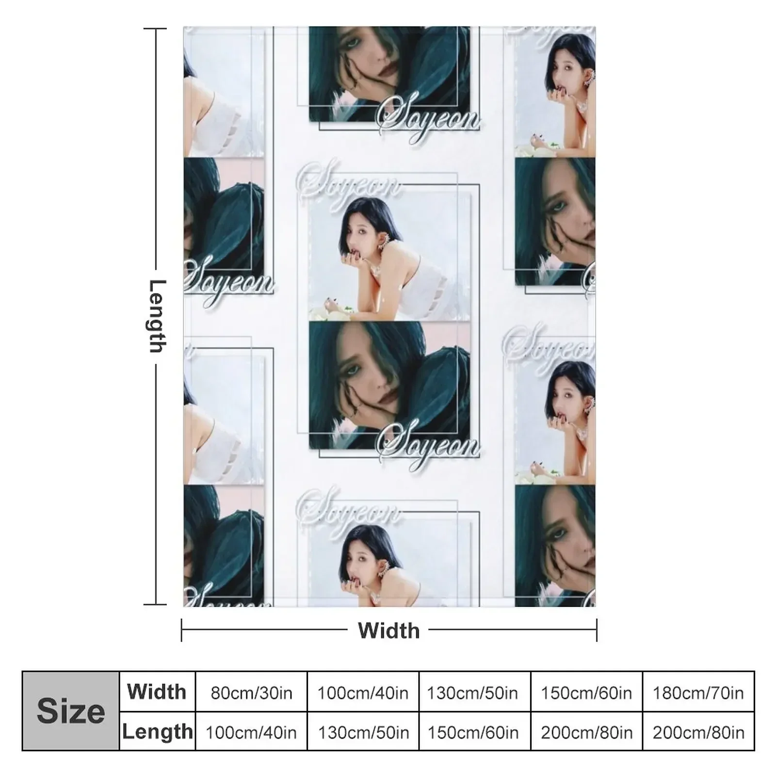 GIDLE - Soyeon Throw Blanket Summer Sleeping Bag Blankets For Bed Blankets