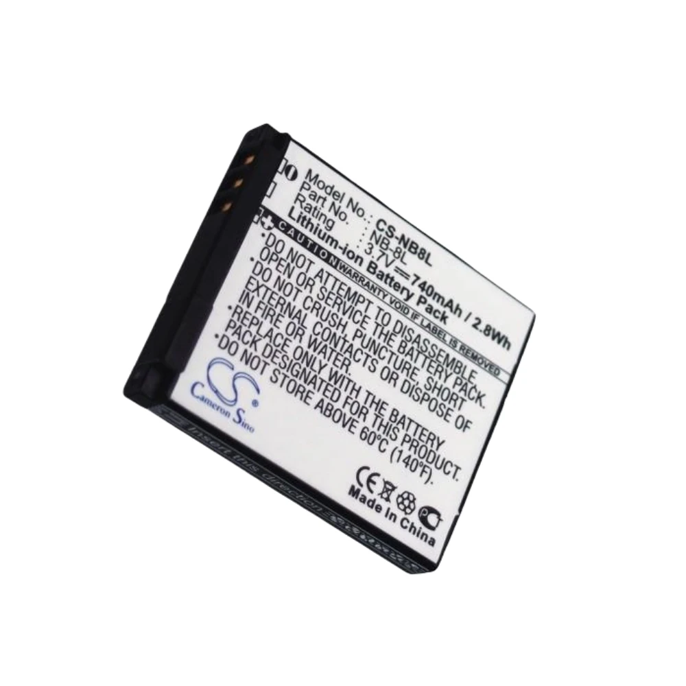 

Li-ion Camera Battery for Canon,3.7v,740mAh,PowerShot A3000 PowerShot A3000 IS,NB-8L