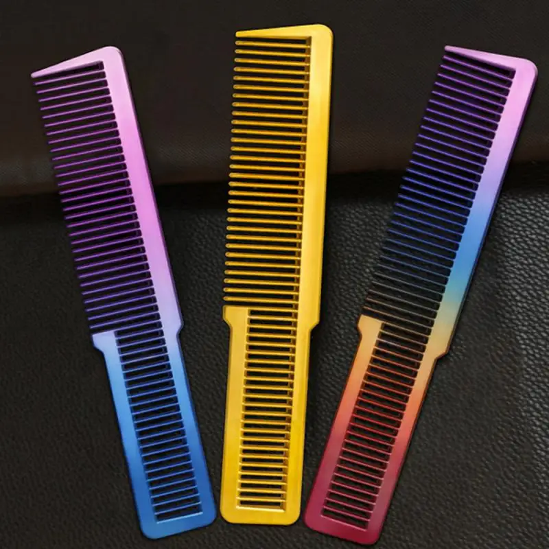 Mens Haircut Special Fading Comb Heat-resistant Anti-fading Comb Professional Hair Clipper Hairdressing Special Plating