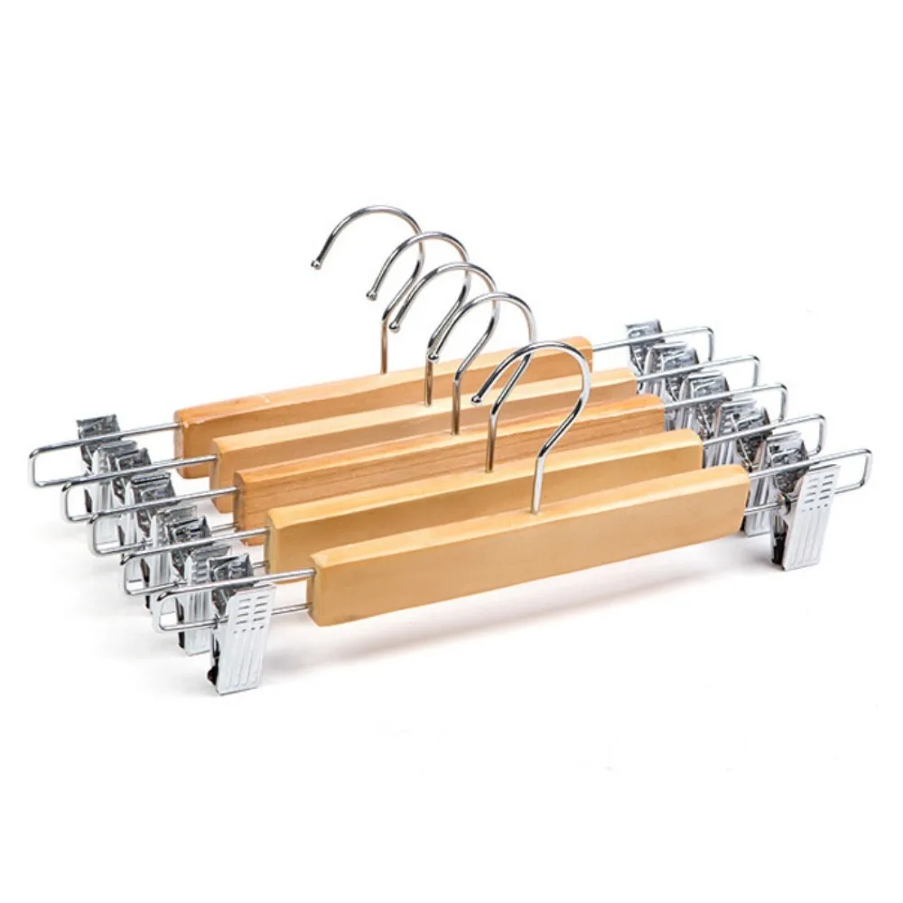 Solid Wood Clothes Hangers for Home Hotel Guesthouse Wedding Use Non Slip No Trace on Delicate Garments Durable Wood Hanger