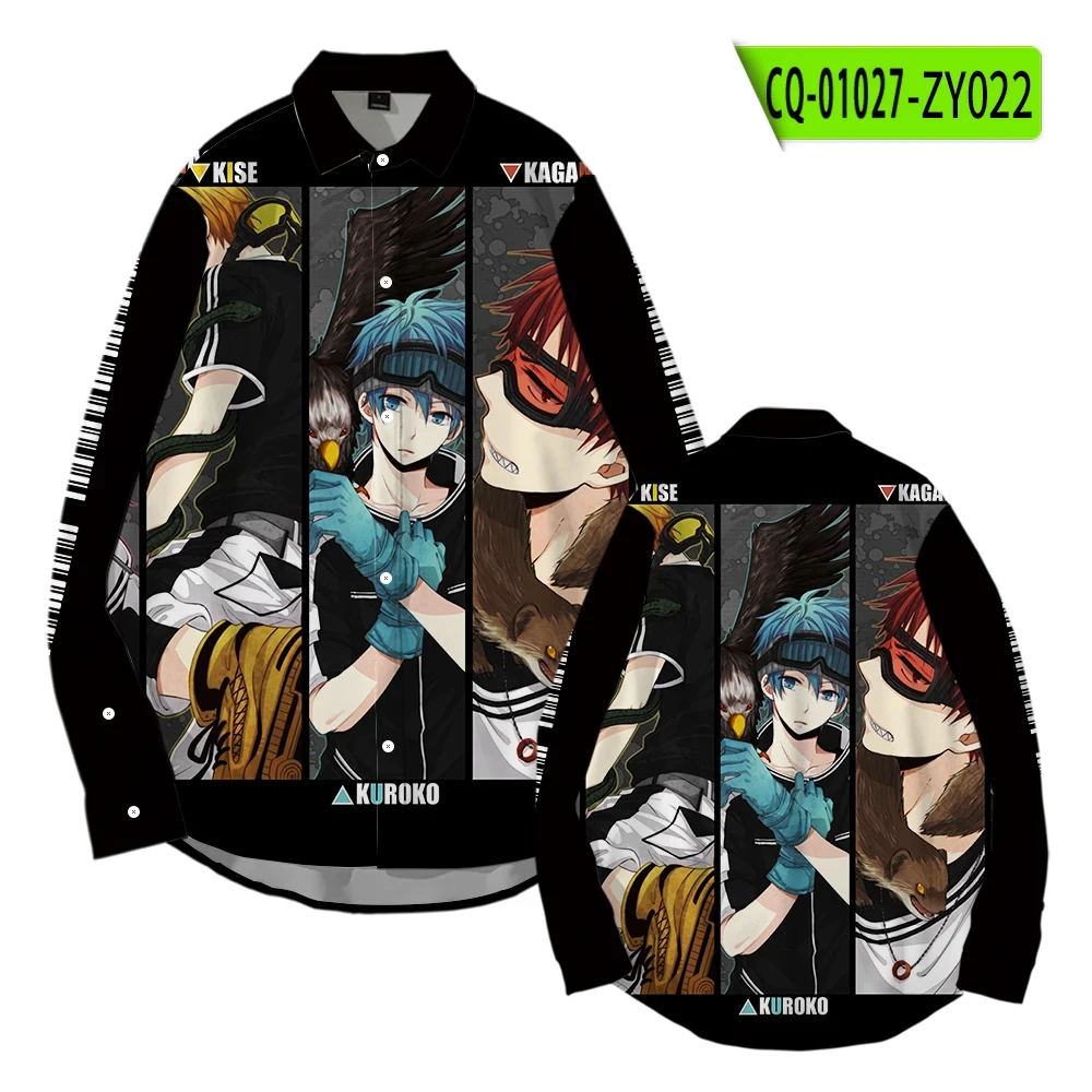 

The Basketball Which Kuroko Plays 3D Printed Men's Shirt Man/Women Casual Fashion Long Sleeves Shirts Oversized Unisex Clothing