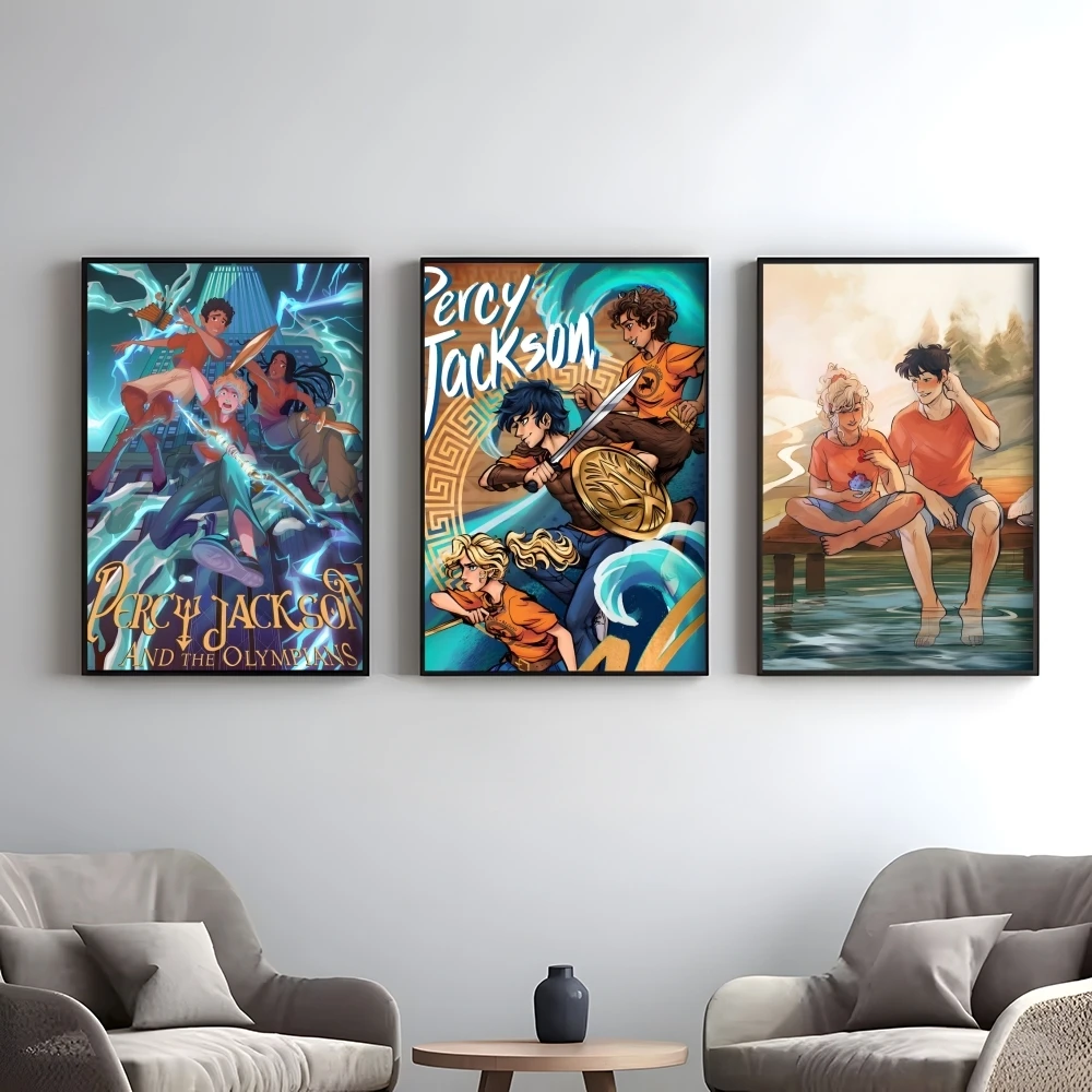 Novel P-Percy Jackson The Olympians Poster Elegant And Affordable Wall Art Stickers For Dormitory Living Room And Bedroom Spaces