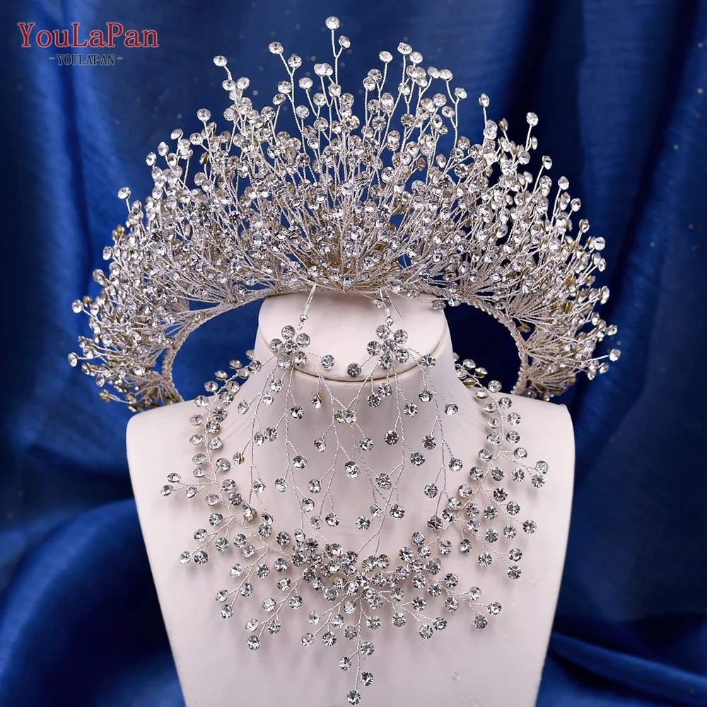 YouLaPan HP193 Bride Crown Bridal Tiara Wedding Hair Crown Bride Crown Bridal Wedding Hair Jewelry Princess Diadem Accessories