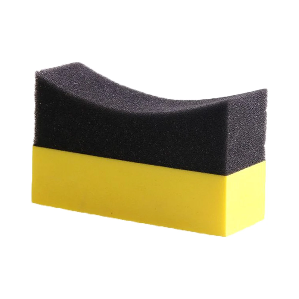 Tire Sponge Wax Applicator Pads Premium Grade Sponge Microfiber Applicator Gloss Shine Color Polishing Tool