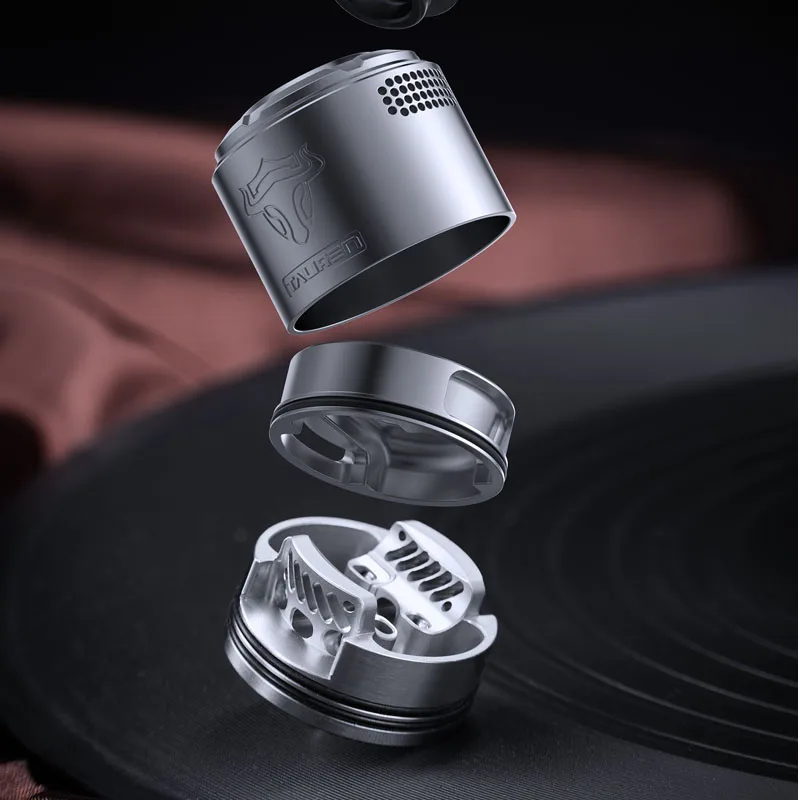 ThunderHead Creations TAUREN RDA VORTEX 30 30mm Diameter 810 Drip Tip 2.5ml Dual Coil Deck Atomizer 3D Vortex Airflow Vape Tank