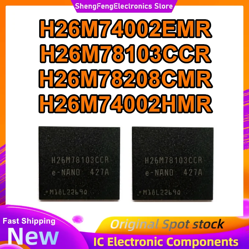 

H26M74002EMR H26M78103CCR H26M78208CMR H26M74002HMR emmc 64G IC New Original in Stock