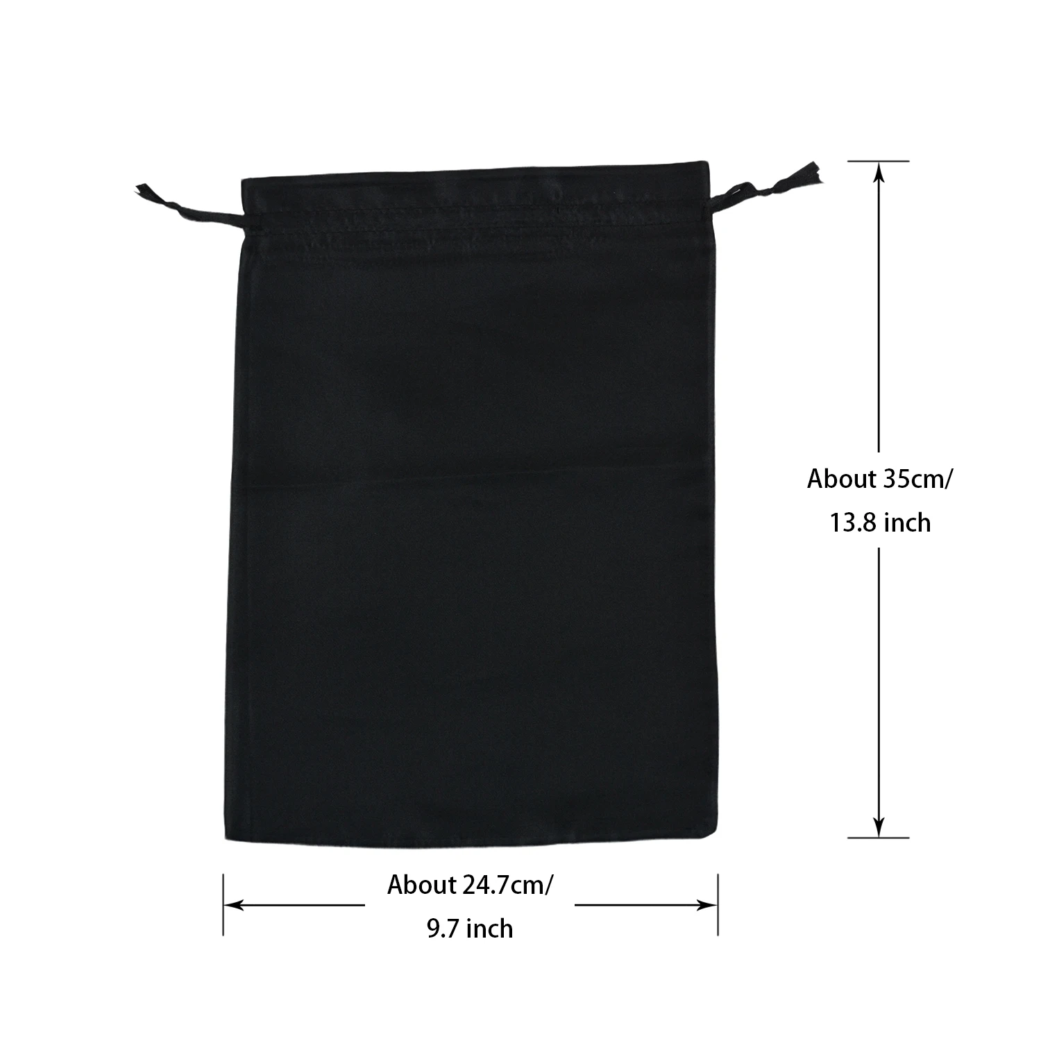 1 pc 9.7*13.8Inch Wig Hair Packaging Bags Black Soft Bags for Hair Wig Packaging Tools for Home And Salon Use