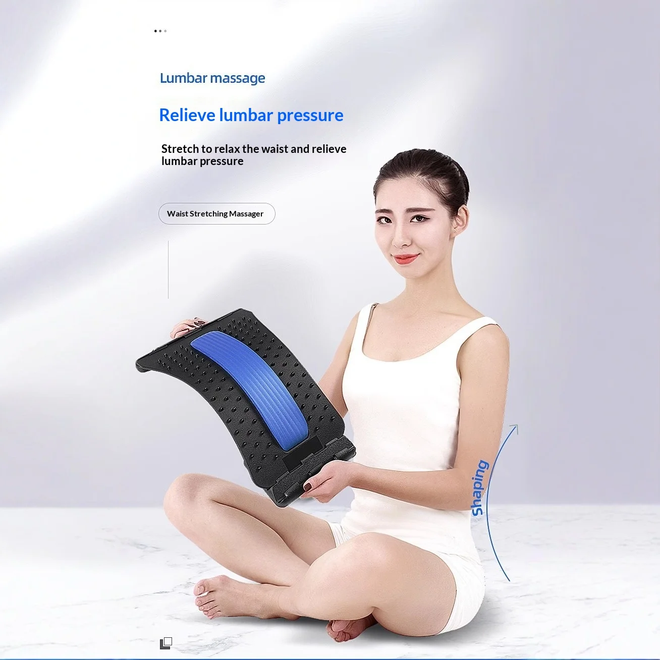 Lumbar Soother Waist Massage Waist Pain Waist Pad Sleeping Correction Spine Traction Massager Factory