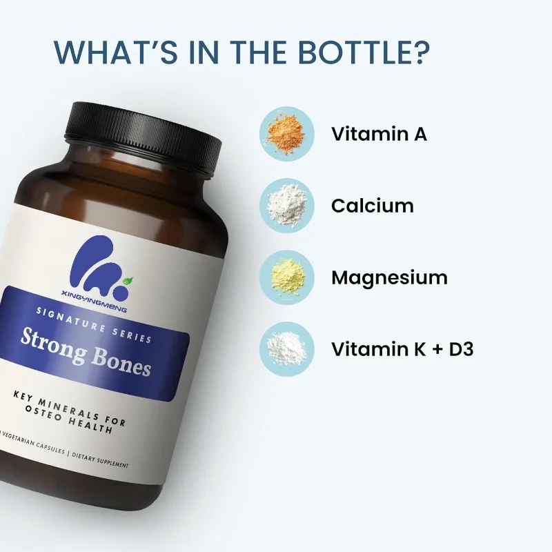 Mineral Capsules - Supports Bone Strength and Health with 60 Capsules (1 Month Supply)