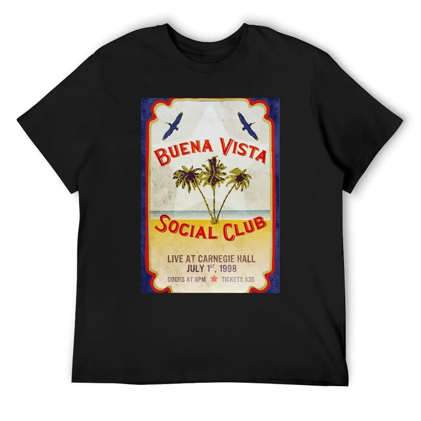 Buena Vista Social Club Movie Poster T-Shirt new edition graphic tee shirt workout shirts for men