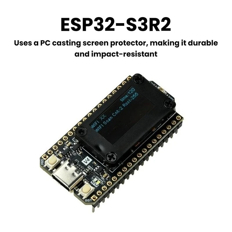 ESP32-S3R2 LoRa Development Board 0.96 Inch OLED Display WiFi Bluetooth 5.0 Type-C USB Low Power IoT Board