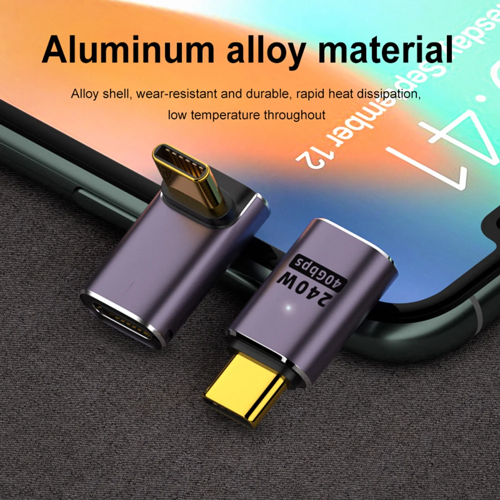 USB 4.0 PD 240W 8K 60Hz Charger Connector for Macbook 40Gbps High Speed USB C OTG Type-C Multi-function Male to Female Adapter