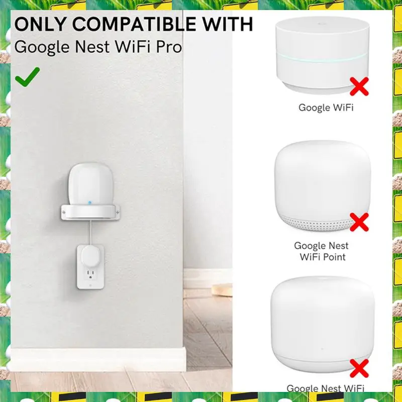 3C Electron For Google Nest Wifi Pro Wall Mounting Bracket Intelligent Speaker Wall Storage Bracket Base, 3 PCS,For Google Nest