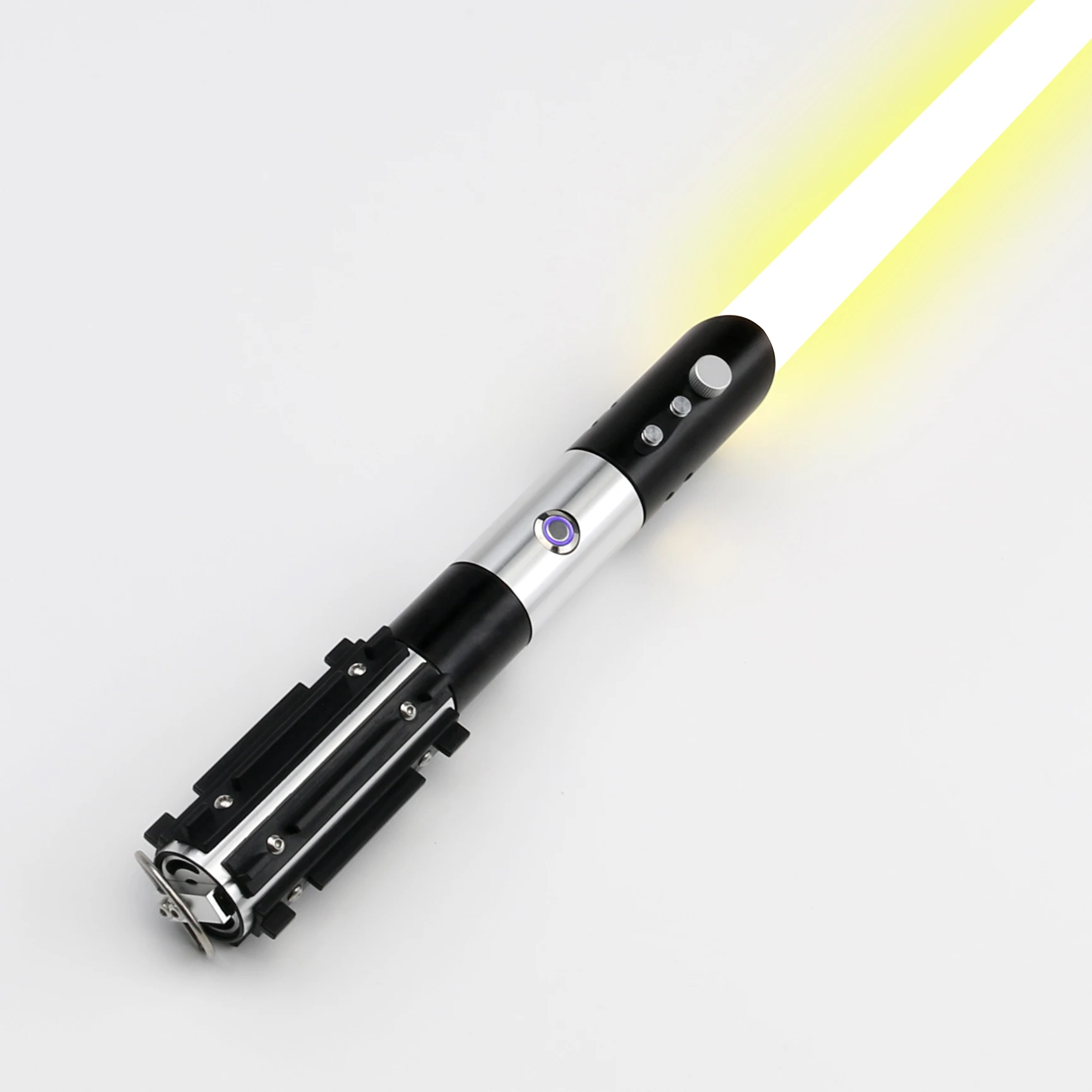 TXQSABER-Sable de luz RGB para niños, espada láser Jedi para duelo pesado de NeoPixel, Soundfonts oscilantes suaves, Flash en Clash