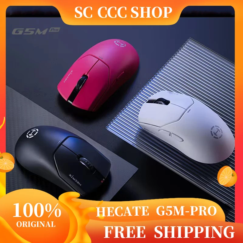 

EDIFIER HECATE G5M Pro Wireless Gaming Mouse Tri-mode PAW3395 Ergonomics Lightweight Low Latency Mice Customized PC Accessories