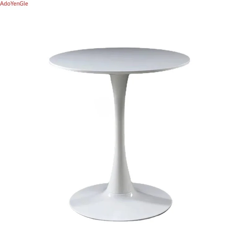 Modern minimalist negotiation tables and chairs Nordic balcony leisure reception coffee tea shop dining table small round table