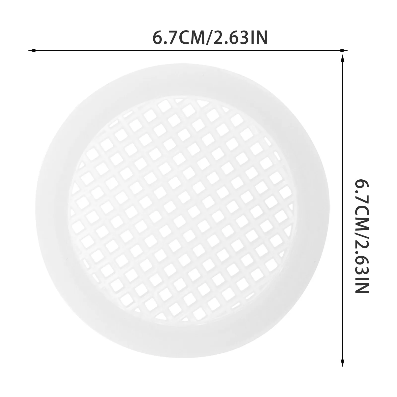 20Pcs 60Mm Decorative Cabinet Vent Cover Round Soffit Vent for Kitchen Bathroom Cabinets Air Circulation Moisture Mold