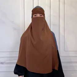 Voile de visage islamique pour la prière musulmane, nida monocouche, niqab, style saoudien, mode du moyen-orient, türkiye dubaï, 2024