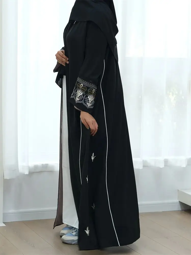 Black Kimono Abaya Dubai Turkey Islam Muslim Modest Dress Caftan Prayer Clothes Abayas For Women Kaftan Robe Femme Musulmane