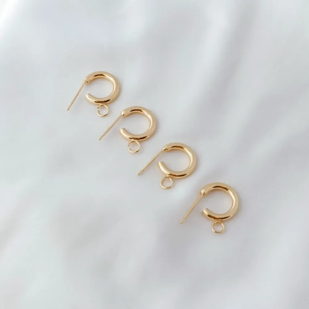 

14K Gold-plated C Ring, S925 Ear Pins, Ear Loops, Earrings, DIY Handmade Jewelry and Accessory Materials