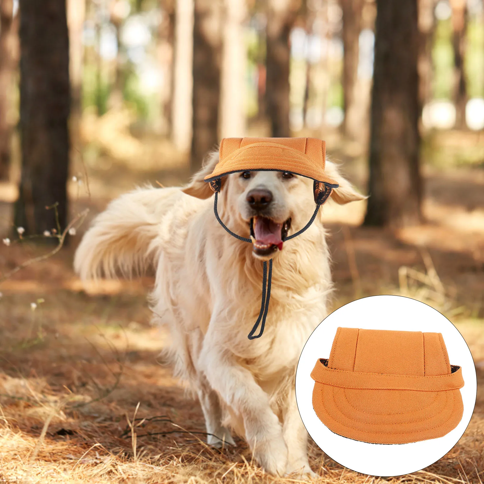 

Pet Baseball Cap Dog Hat for Small Dogs Decorative Outdoor Sun Hat with Ear Holes Comfortable Durable Canvas Dog Hats