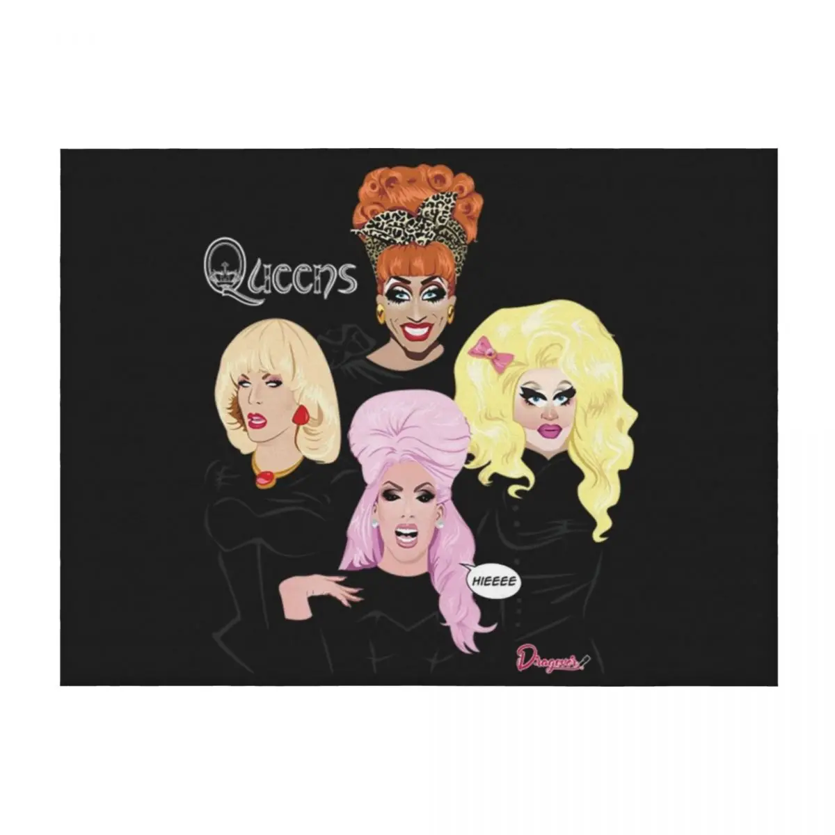 

Rupauls Drag Race T-ShirtQueens from Drag Race Throw Blanket Bed Soft Beds Sofas for winter Blankets