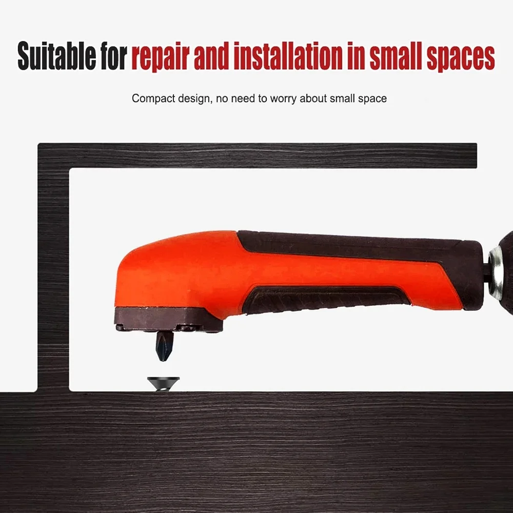 Torque alto 90 da chave de fenda elétrica multifuncional da esquina °   Chave de fenda de ângulo reto ferramenta manual broca adaptador de canto