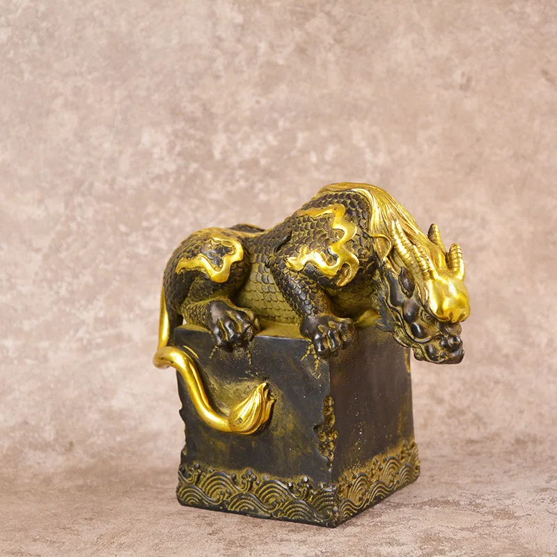 

Brass Gilding Indoor Entrance Water Beast Copper Ware Gift Decoration