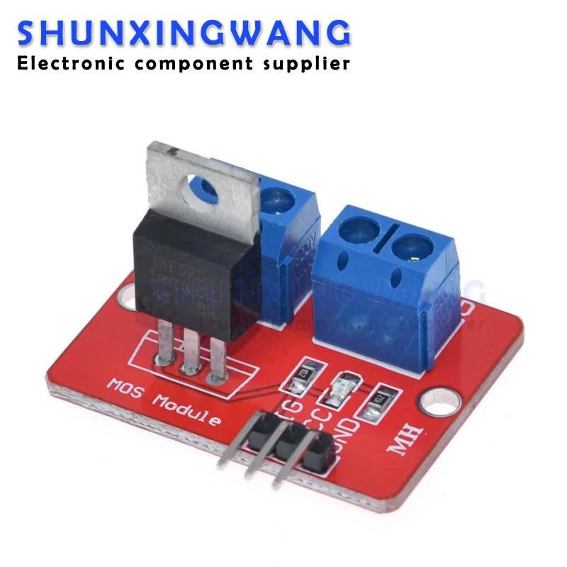 5pcs 0-24V Top Mosfet Button IRF520 MOS Driver Module