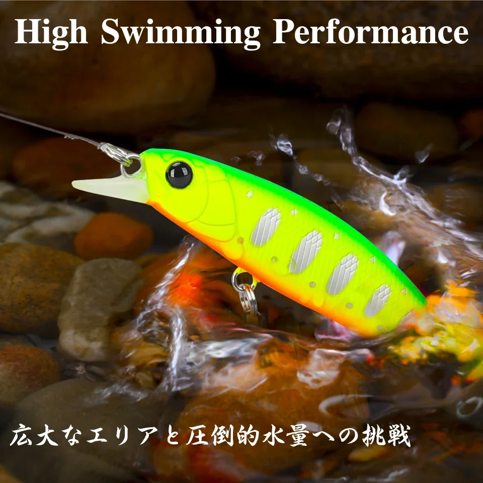 TSURINOYA 60S Sinking Minnow Fishing Lure New Model INTRUDER 60mm 6.5g Artificial Hard Baits Trout Pike Bass Jerkbait Wobbler