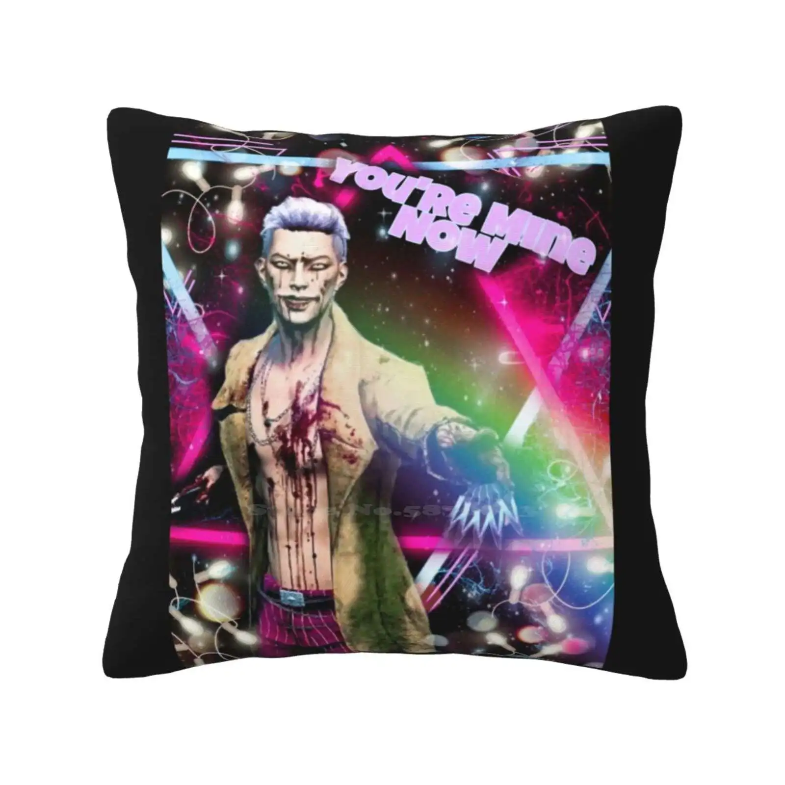 Trickster Wants You Pillow Cover Hug Pillowcase Trickster Dbd Horror Video Game Sexy Kpop Korean Killer Knives Neon Lights