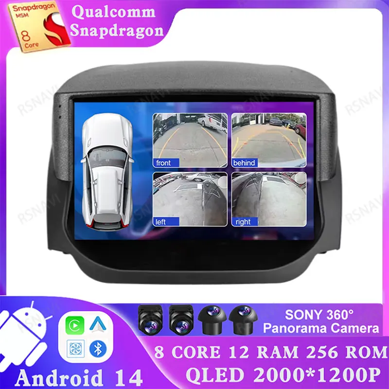 

Android 14 For Ford EcoSport Eco Sport 2014 - 2018 GPS 2DIN Qualcomm Multimedia BT 5G WIFI DSP Head Unit Stereo Car Radio 4GLTE