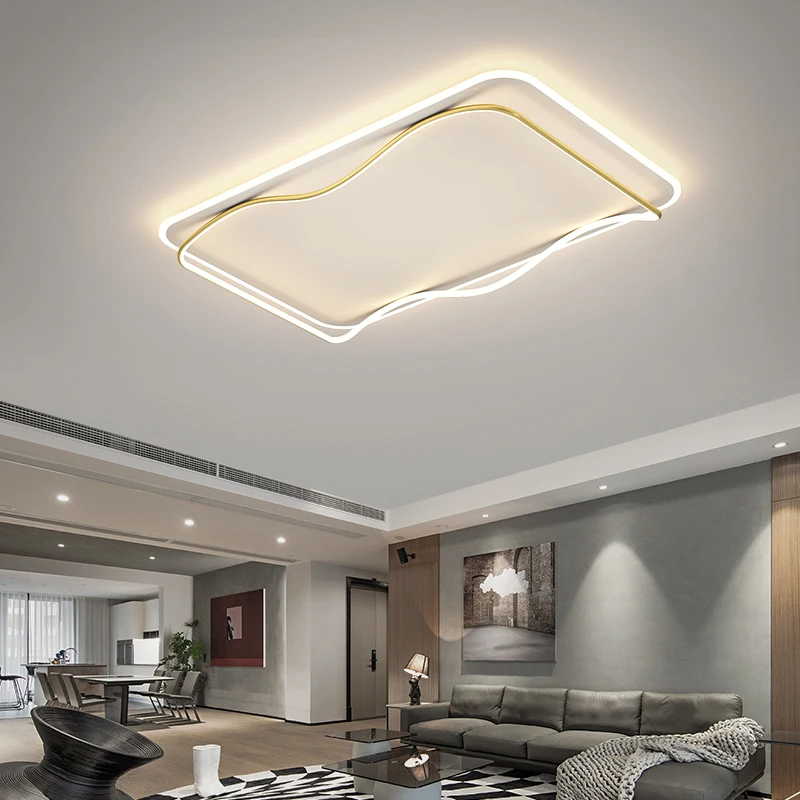 Plafonnier LED au Design Moderne, Luminaire Décoratif de Plafond, Idéal pour un Salon, une Salle à Manger, une Chambre d'Enfant ou un Couloir