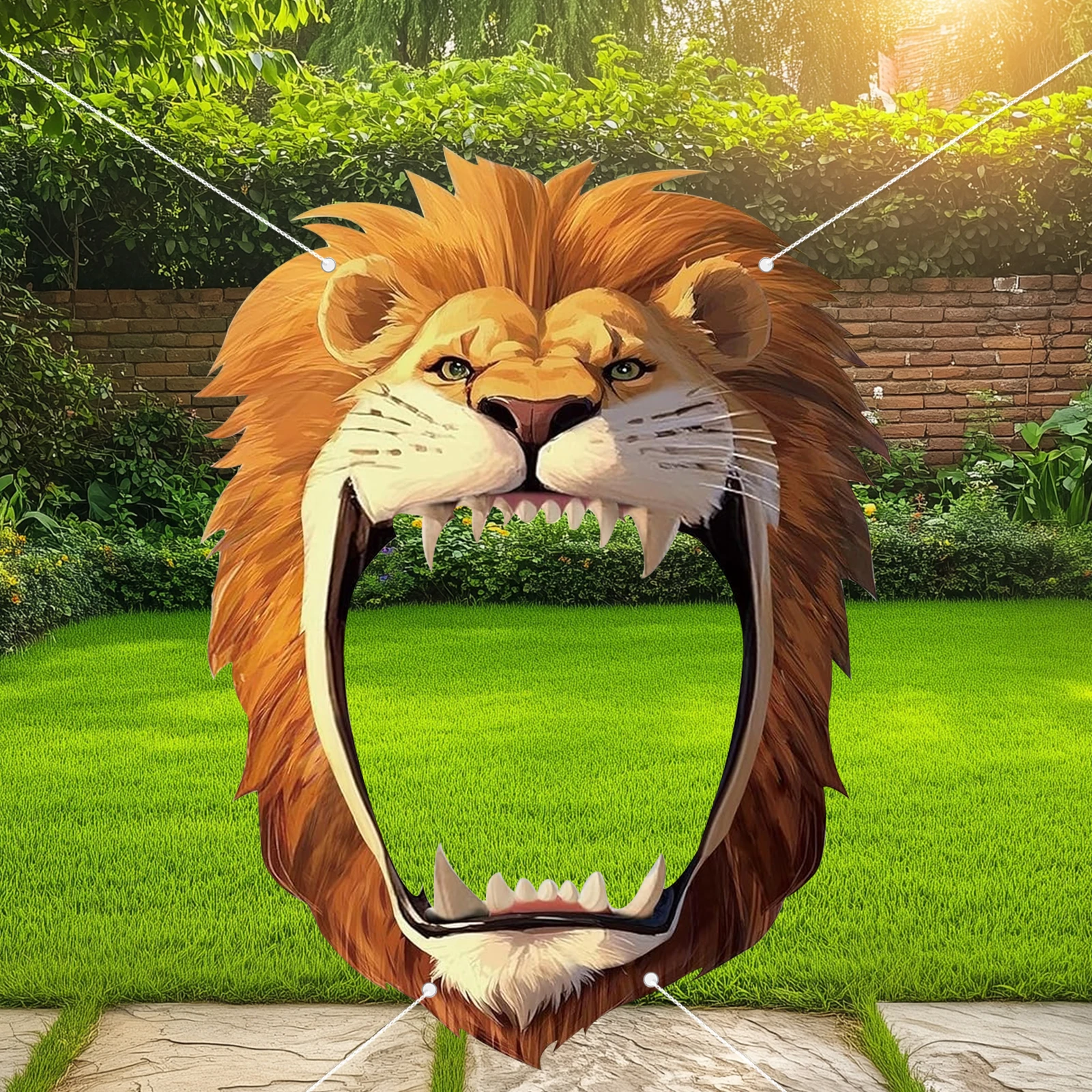 خلفية صورة لحفلة السفاري، حيوانات متجمعة، زينة حفلات أعياد الميلاد، قماش على شكل أسد، خلفية كشك الصور