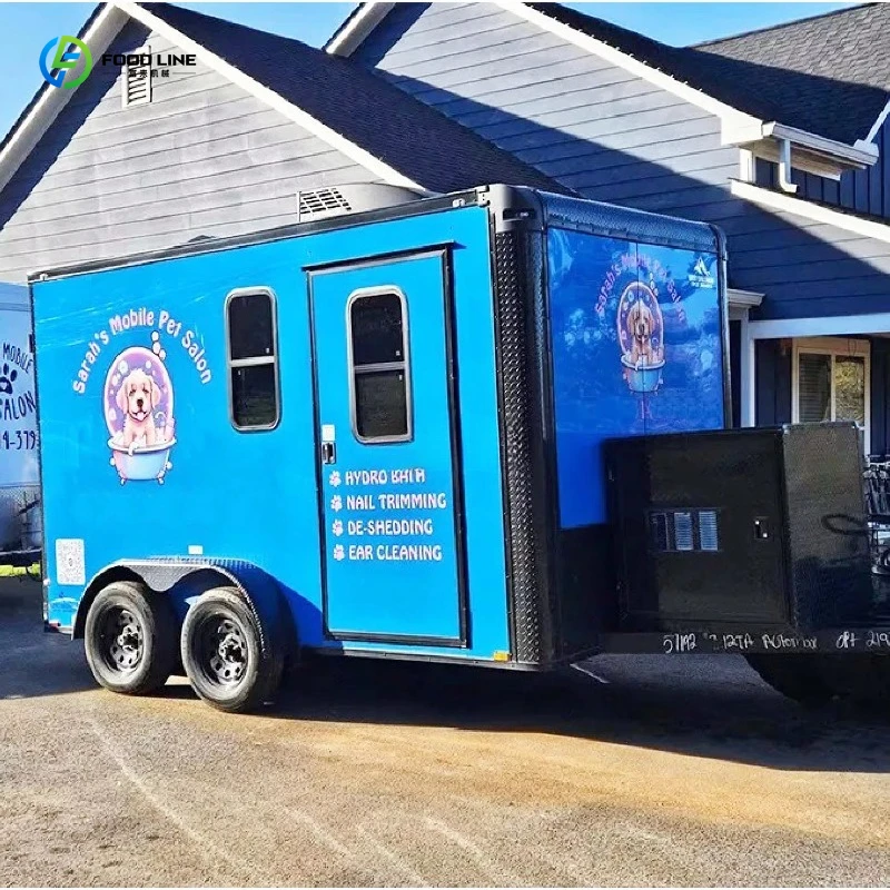 Customized Factory Wholesale Professional Mobile Pet Grooming Salon Dog Grooming Mobile Trailer for Sale