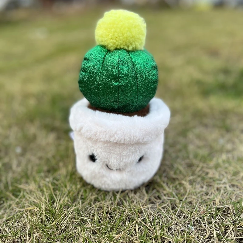 15cm 선인장 화분에 심은 식물 플러시 장난감 선인장 공 작은 장식 항목 Kawaii 인형 어린이 생일 및 크리스마스 선물