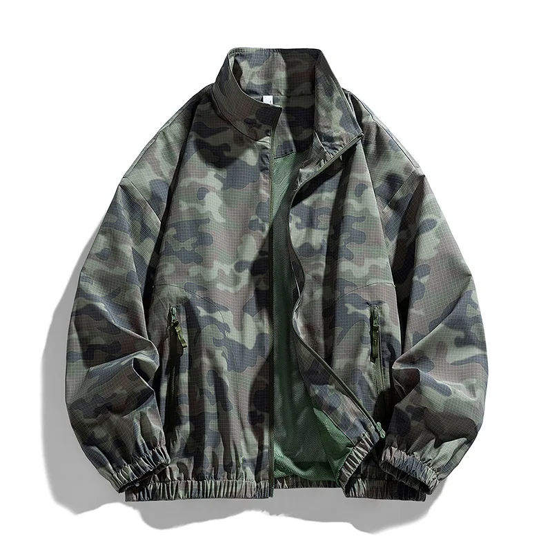

2025 New Jacket Men's Camouflage Jacket Men's Windproof Jacket Hip-hop Street Wear Military Windbreaker Casual Shirt Jacket